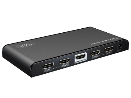 PremiumCord HDMI 2.0 splitter 1-4 porty, 4K x 2K/60Hz, FULL HD, 3D, černý