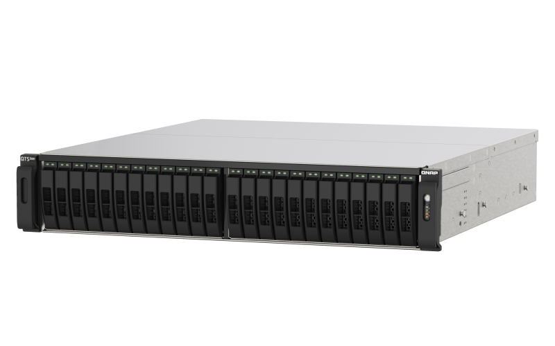 QNAP TS-h2490FU-7232P-256G (EPYC 3,2 GHz, ZFS, 256 GB ECC RAM, 24 x 2,5'' U.2, 2 x 2,5 GbE, 4 x 25 GbE)