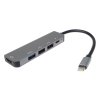 PremiumCord USB-C na HDMI + USB3.0 + 2x USB2.0 + PD(power delivery) adaptér