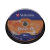 VERBATIM DVD-R(10-Pack)Spindl/MattSlvr/16x/4.7GB