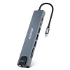 Aligator Dokovacia stanica USB-C/Hub 8v1 (USB-C/2xUSB/SD/MicroSD/HDTV/RJ45)