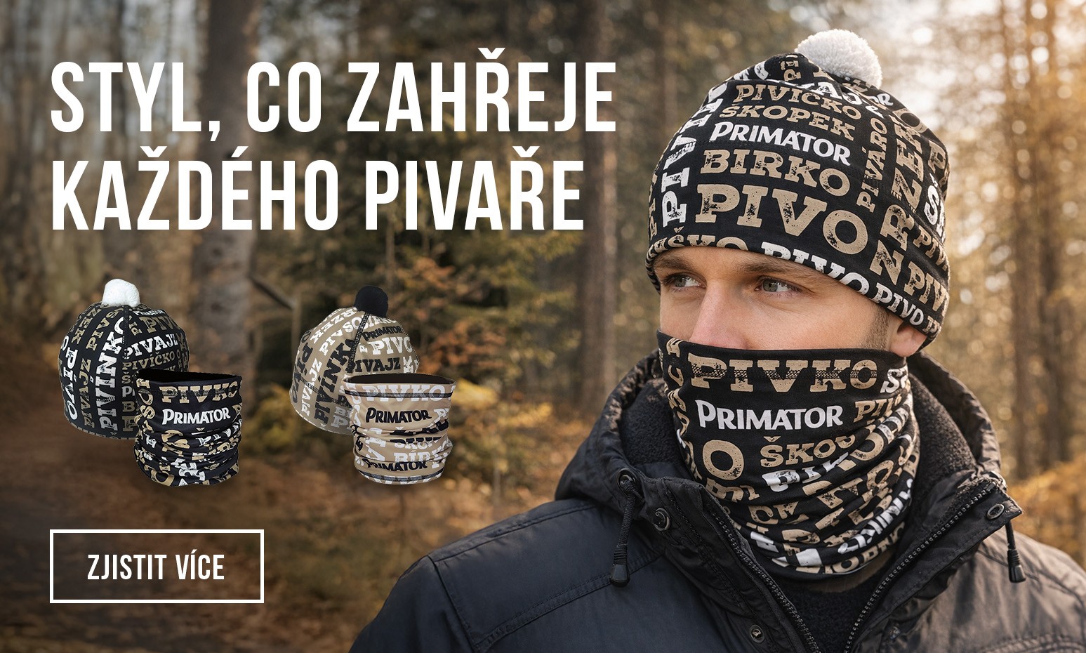 Sportovní čepice a multifunkční šátek