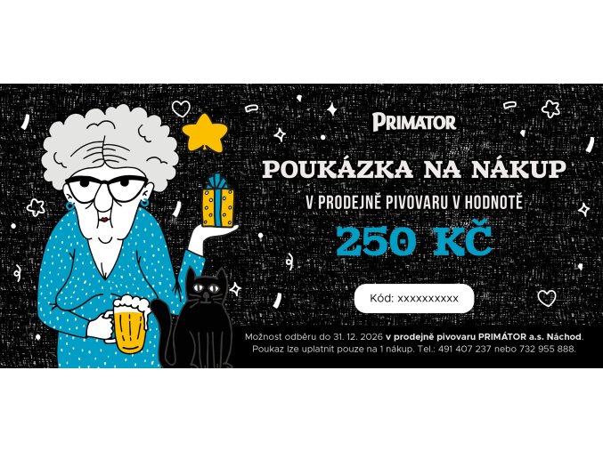 poukaz na prodejnu DL freetchyne 250 VZOR