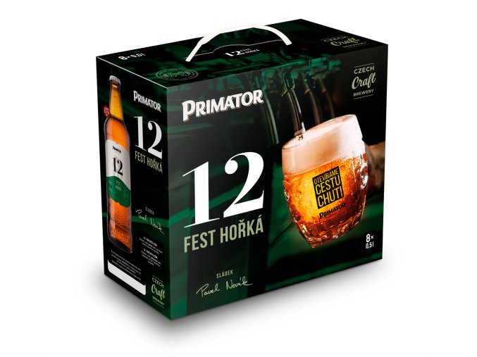 Multipack Primátor 12 Fest hořký 8x 0,5 l (karton)
