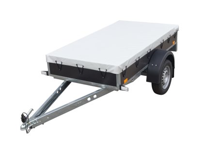 Plachta  ECO 2 přes bočnice šedá recykl. + přísl.