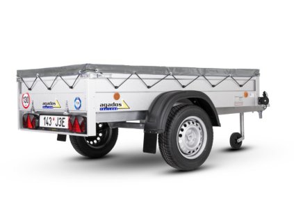 Plachta přes bočnice Handy 3, šedá recykl.