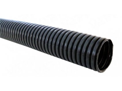 Trubka ohebná (krkavice) k mechanické ochraně kabelů černá
