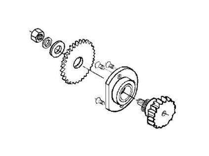 Ozubený převod navijáku AL-KO Compact 900 (sada)