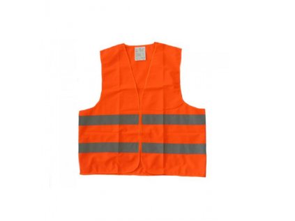 Bezpečnostní vesta s reflexními pruhy oranžová