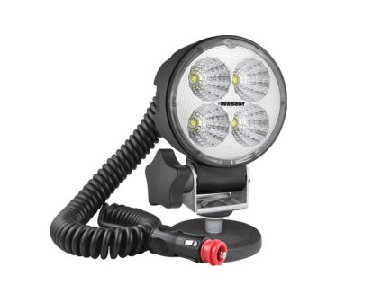 Svítilna pracovní Wesem LED pr.87 mm , 12-24V, 1500 lm, kabel 8 m, s magnetem, vypínač
