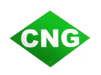 Značení CNG - vnější samolepka 110x80 mm