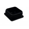 Záslepka do jeklu 60x60 mm černá