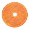 Odrazka oranžová pr. 61 mm s otvorem (VAPP PAV, PA)