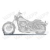 Držák motocyklu s automatickým zajištěním VAPP 2495/190 mm pozink