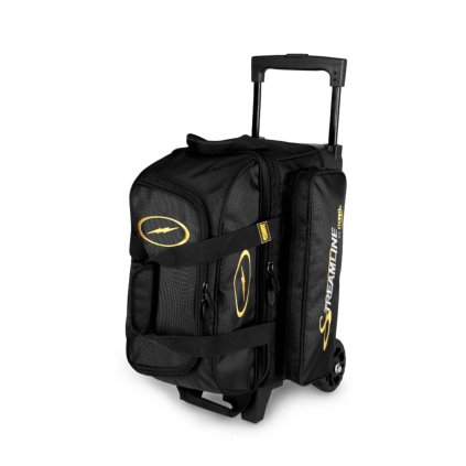 Roller na 2 koule, streamline, černý