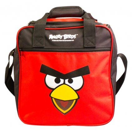 Bowlingová taška na 1 kouli, angry bird, červená