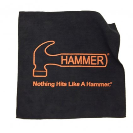 Černý ručník Hammer z mikrovlákna