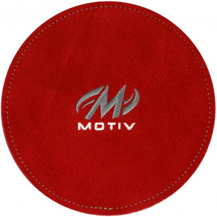Semišová utěrka Motiv, červená