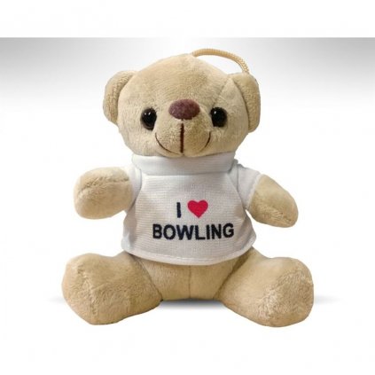 Plyšový medvídek "I love Bowling"