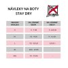 Návleky na boty Stay Dry, info tabulka CZ