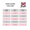 Návleky na boty Stay Dry, info tabulka EN