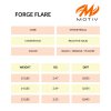 Bowlingová koule Forge Flare - info tabulka EN