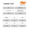 CARBIDE TANK info tabulka EN