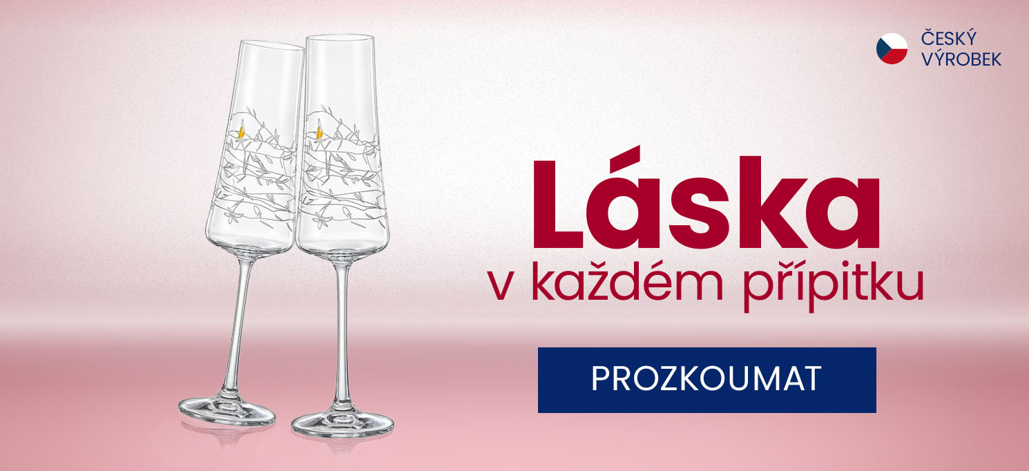 Crystalex Bohemia Crystal sklenice na Valentýn