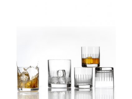 Sklenice na whisky 280 ml (4ks) + zásobník na led (1 ks)_1