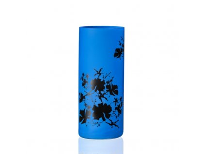 Váza Blue & Black Flower 260 mm, 1 ks 1