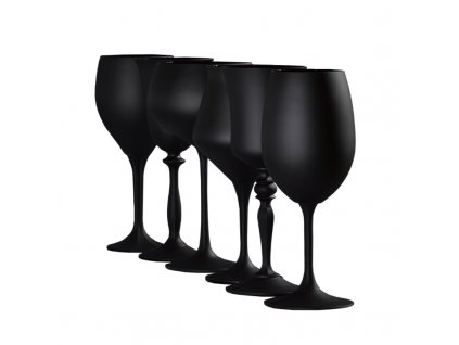 Sklenice na víno Black set, 6 ks 1