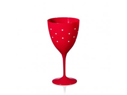 Sklenice na bílé i červené víno Red And Dots 400 ml, 6 ks 1