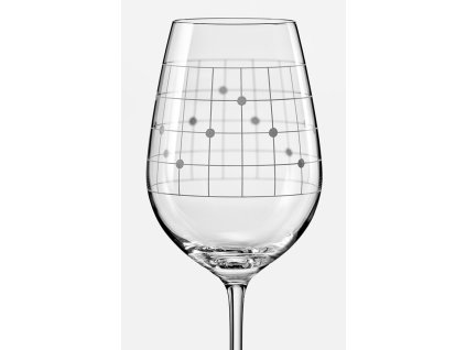 Sklenice na víno Viola Grid 450 ml, 6 ks