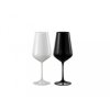 Crystalex sklenice na víno Sandra - Black & White 450 ml, 2 ks_1