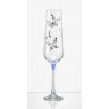 Sklenice na šampaňské Sandra Butterfly 200 ml, 6 ks (mix barev) 2