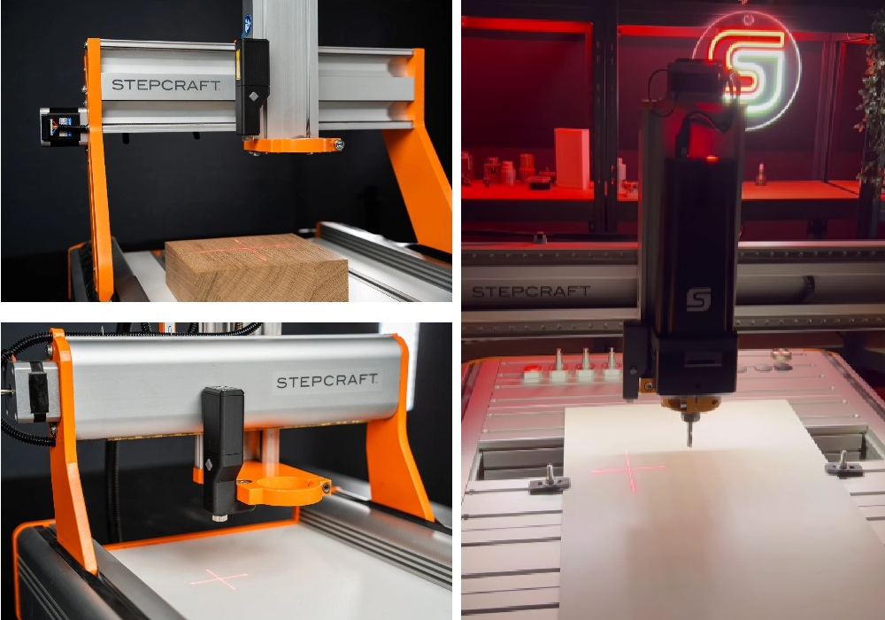 STEPCRAFT - křížový laser pro jednoduché polohování materiálu
