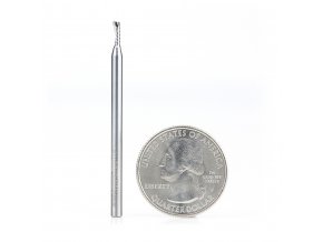 amana solid carbide end mill 2 mm spiral o single flute for plastic up cut