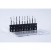end mill set low melting plastics