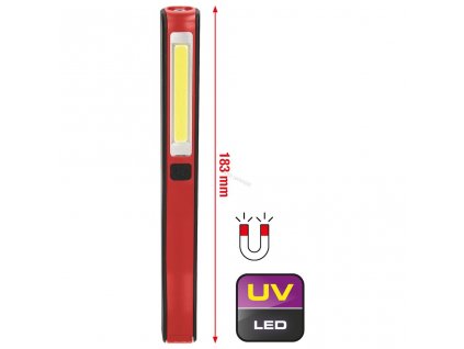 vyr 13832 KS Tools LED COB Stripe inspekcna lampa 190 lumenov s UV bodovou LED diódou 550 1173