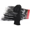 Mikrojemné pletené rukavice - čierne, 12 párov (Veľkosť 8)
