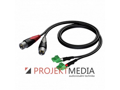CLA834/1.5 Propojovací kabel s koncovkami AUDAC