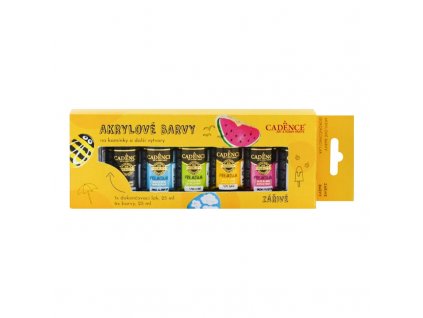 akrylove barvy na kaminky zarive 6 barev