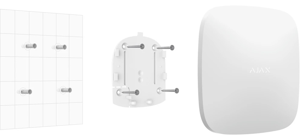 Snadná instalace Ajax Hub 12V