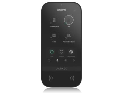 ajax keypad touchscreen fibra asp black 81719 keypad touchscreen black front big ies475161