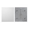 ajax centerbutton 1gang white front