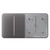 ajax sidebutton 2gang grey front