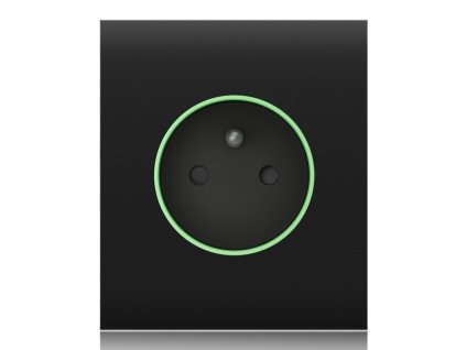 ajax centercover smart stredovy kryt zasuvky horizontalni cerna i13064