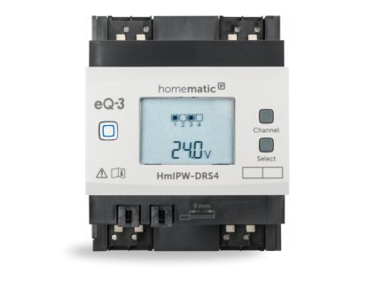 homematic ip dratovy spinaci akcni clen s lcd az 64 a na din listu 4 kanaly hmipw drs4 ie387449