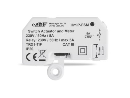 homematic ip spinaci akcni clen s merenim 5a skryta montaz hmip fsm ie386200