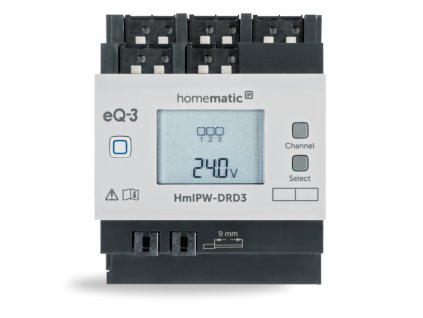 homematic ip dratovy stmivaci akcni clen s lcd na din listu 3 kanaly hmipw drd3 ie387452